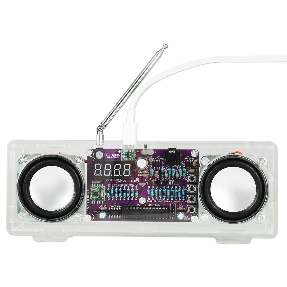 Diy Audio Electronics Projects - Электронный набор для пайки FM-радиоприемника 87.5МГц~108МГц,