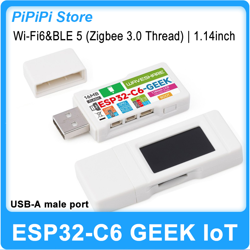 Diy Electronics - Плата разработки ESP32-C6 GEEK с 1,14-дюймовым