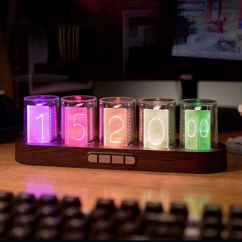 Diy Electronics Desk - Электронные трубчатые часы DIY: цифровые, креативные,