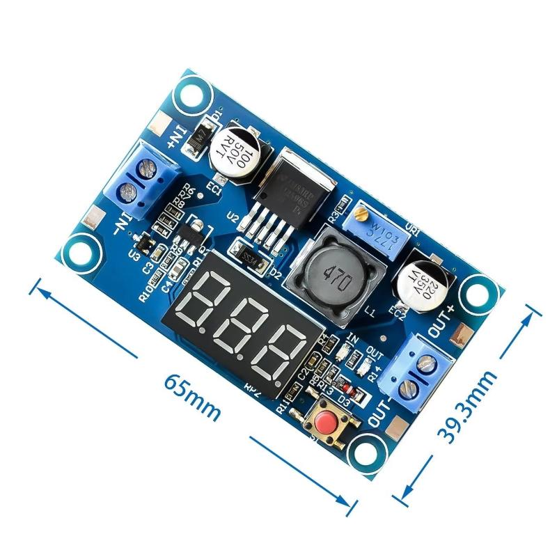 Diy Electronics - Модуль питания LM2596 с дисплеем, 3А,