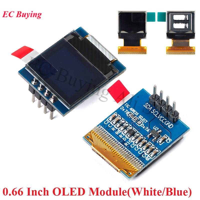 I2C Lcd Display - 0,66-дюймовый OLED-модуль ЖК-дисплея 64X48 0,66-дюймовый светодиодный