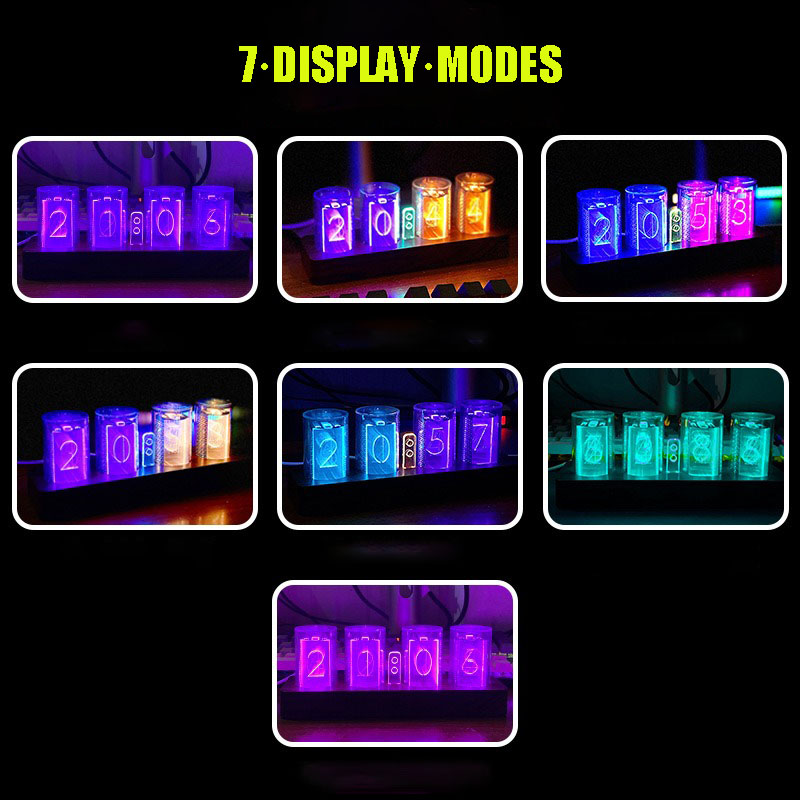 Цветные RGB-часы с подсветкой, – обзор и цена Diy Electronics Desk