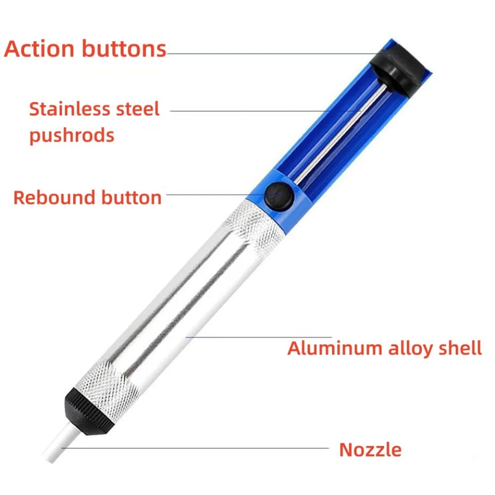 Алюминиевый оловоотсос, вакуум – обзор и цена Flux Pen Electronics