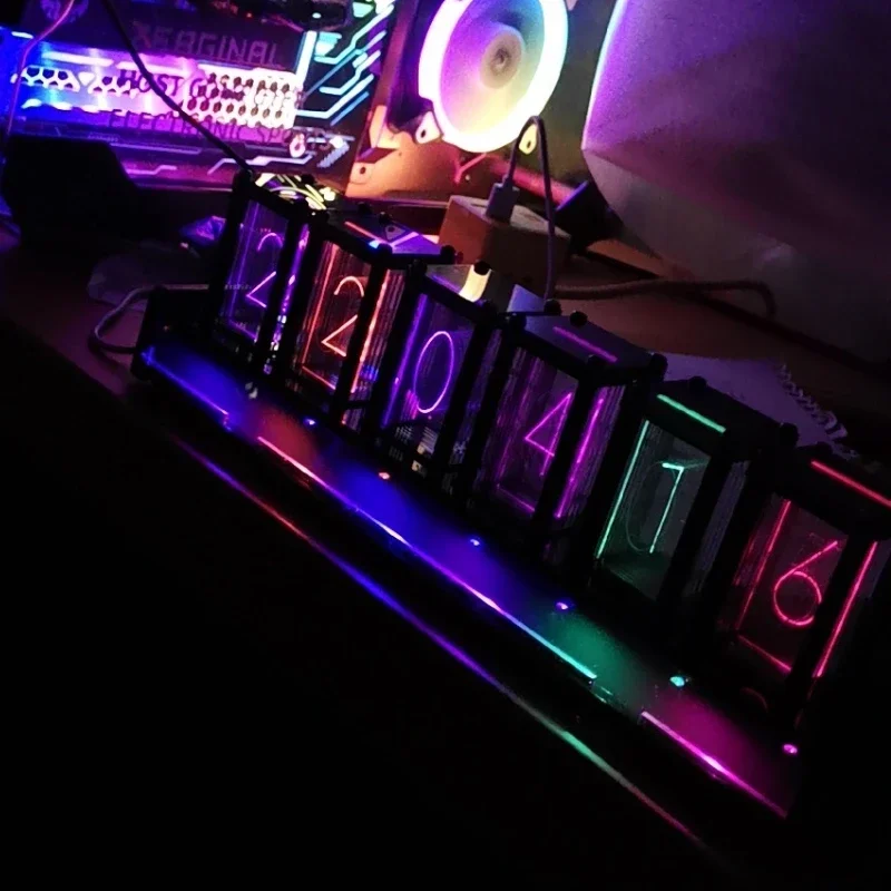 Светодиодные настольные часы,  – обзор и цена Diy Electronics Desk